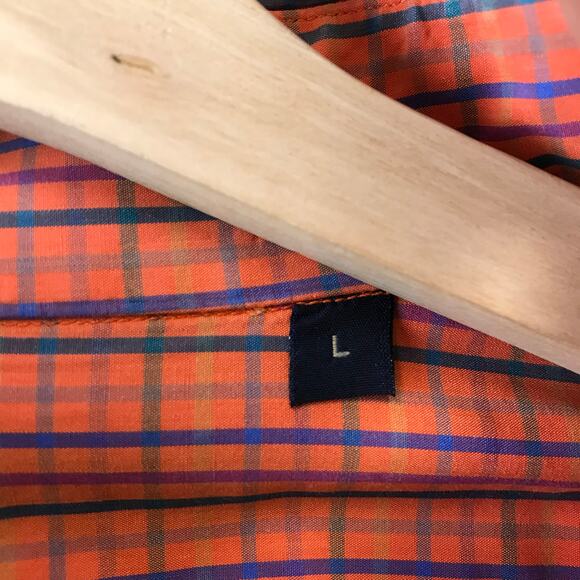 Gitman Bros Shirt Mens L Button Up Multicolor Plaid Pocket Check - Picture 5 of 9